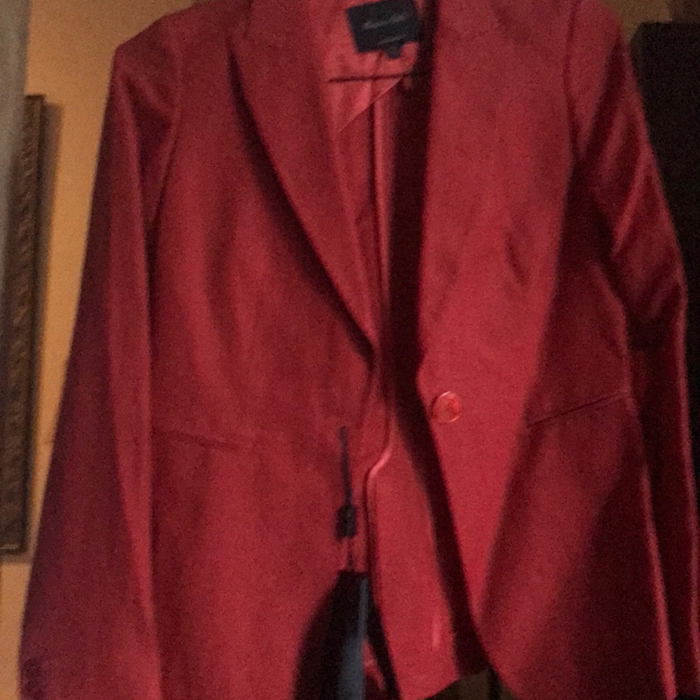 Massimo dutti red linen blazer 2 - Picture 2 of 4
